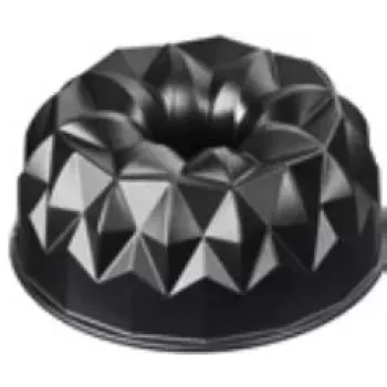 Molde para pastel Kaiser 2300646794 redondo superficie estriada 25,5x25,5x11,5 mm