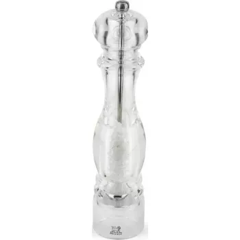 Molino de sal PEUGEOT NANCY acrílico transparente 30 cm, molino manual para sal