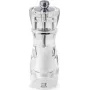 Molino de sal PEUGEOT VITTEL acrílico transparente 16 cm, molino manual para uso en la mesa