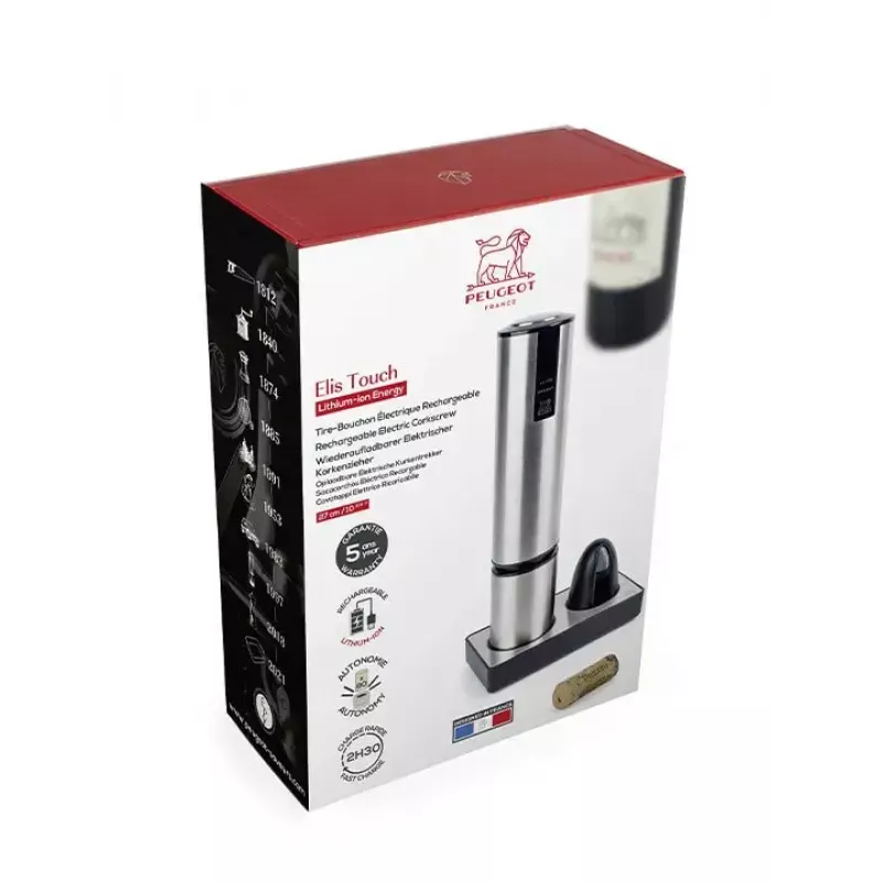 Abridor de botellas Peugeot Saveurs Elis Touch acero inoxidable