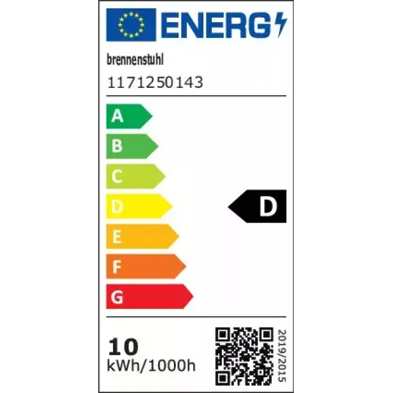 Foco Brennenstuhl 1171250143 Negro 10 W LED IP65 Metal