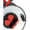 Regleta de enchufes Brennenstuhl SC 3210 4 salidas AC 3000 W Negro Rojo Plata
