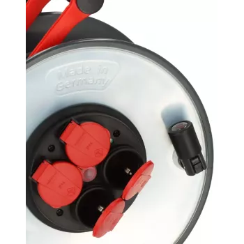 Regleta de enchufes Brennenstuhl SC 3210 4 salidas AC 3000 W Negro Rojo Plata