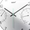Reloj de cuarzo Mebus 16106 redondo negro blanco