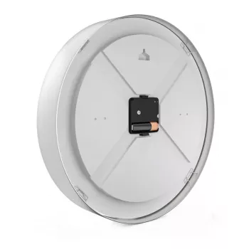 Reloj mecánico Mebus 19411 pared/mesa redondo blanco
