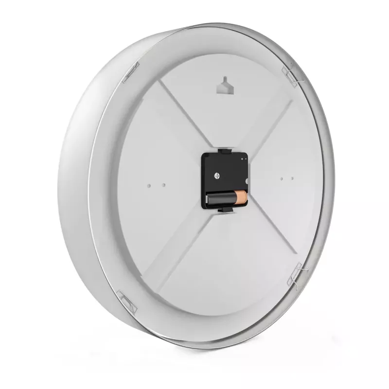 Reloj mecánico Mebus 19411 pared/mesa redondo blanco