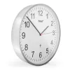 Reloj mecánico Mebus 19411 pared/mesa redondo blanco