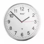 Reloj mecánico Mebus 19411 pared/mesa redondo blanco
