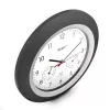 Reloj digital Mebus 19449 redondo negro blanco pila AA 30 cm