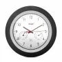 Reloj digital Mebus 19449 redondo negro blanco pila AA 30 cm