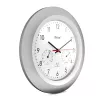 Reloj digital Mebus 19450 redondo plata blanco a pilas