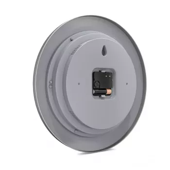 Reloj digital Mebus 19454 redondo plata blanco pila AA