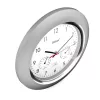 Reloj digital Mebus 19454 redondo plata blanco pila AA