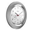 Reloj digital Mebus 19454 redondo plata blanco pila AA