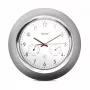 Reloj digital Mebus 19454 redondo plata blanco pila AA
