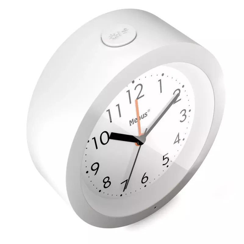 Despertador de cuarzo Mebus 25629 blanco