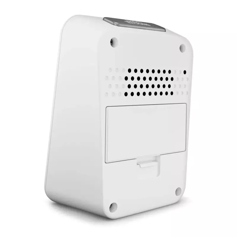 Despertador digital Mebus 25800 blanco rectangular retroiluminación azul