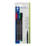 Rotulador de punta fina Staedtler 334-S BK4 Ultra Fine negro azul verde rojo 4 uds.