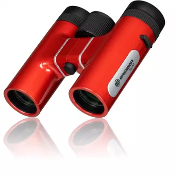 Prismáticos Bresser Spirit 6x24 compactos ligeros, rojos — aumento 6x, objetivo de 24 mm