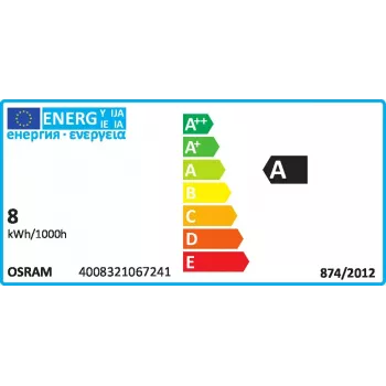 Tubo fluorescente Osram Lumilux T5 Short 8 W G5 blanco frío 430 lm