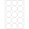 Etiquetas autoadhesivas HERMA Ø 32 mm redondas transparentes adherencia extrarresistente film mate 240 uds.