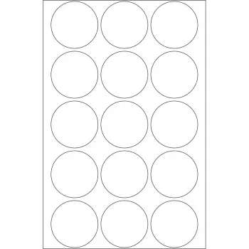 Etiquetas autoadhesivas HERMA Ø 32 mm redondas transparentes adherencia extrarresistente film mate 240 uds.
