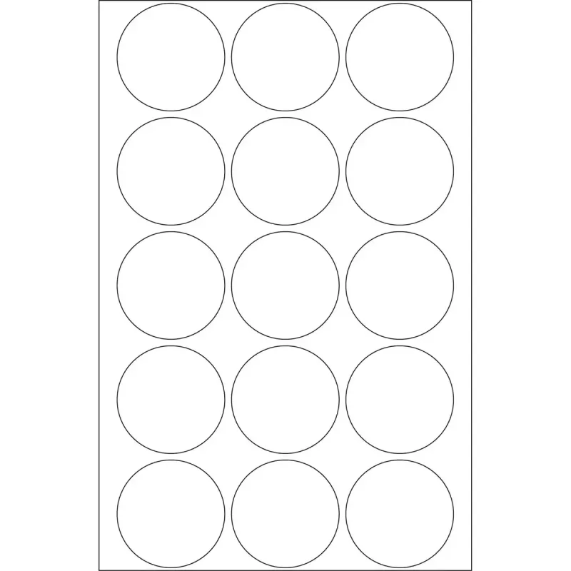 Etiquetas autoadhesivas HERMA Ø 32 mm redondas transparentes adherencia extrarresistente film mate 240 uds.