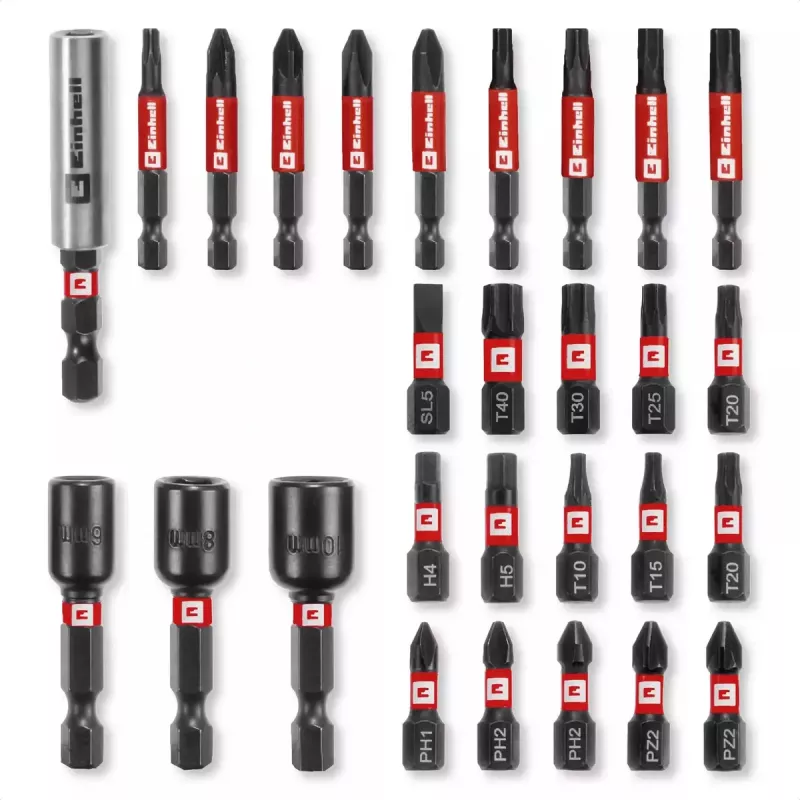 Juego de puntas de destornillador Einhell 49108703 28 uds. acero