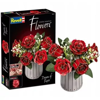 Set de manualidades en madera REVELL Creative Wood Art Flowers — Dream of Roses set de modelismo