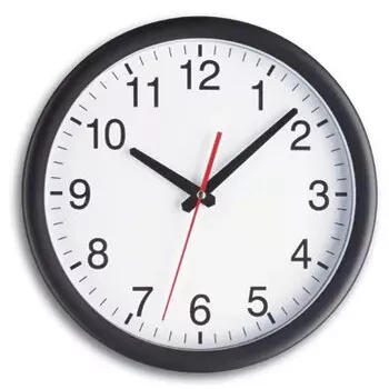 Reloj de cuarzo TFA-Dostmann 98.1077 redondo negro blanco pared mesa