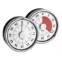 TFA-Dostmann 38.1028.10 Puck reloj de cocina analógico, negro/plata