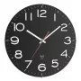 Reloj de pared radiocontrolado analógico TFA-Dostmann 310 mm negro