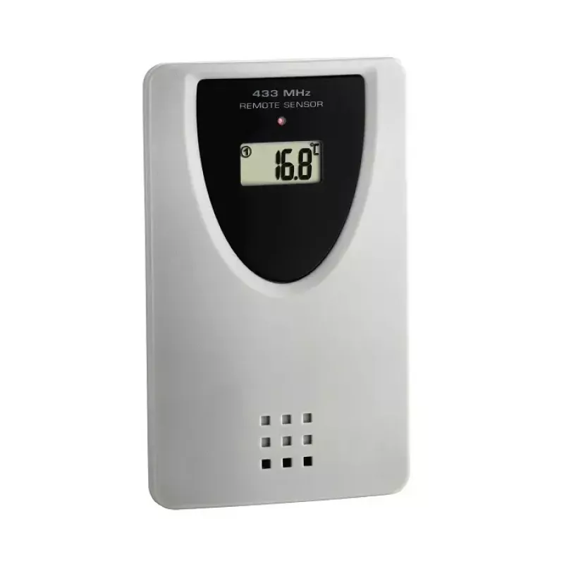 Reloj de pared radiocontrolado TFA-Dostmann 60.4510.01, negro