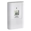 Estación meteorológica interior/exterior tfa dostmann Casa White LCD a pilas — inalámbrica 0,433 GHz, AA 1,5 V, 141×100×48 mm