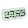 Reloj digital TFA-Dostmann 60.4514 ovalado blanco LCD 321mm