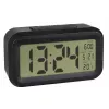 Despertador de cuarzo TFA-Dostmann 60.2018.01 negro pantalla LED