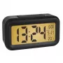 Despertador de cuarzo TFA-Dostmann 60.2018.01 negro pantalla LED