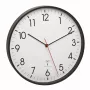 Reloj de cuarzo TFA-Dostmann 60.3537.01 redondo negro reloj de pared/sobremesa