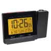 Despertador radiofónico digital TFA-Dostmann 60.5016.01 negro rango de temperatura -10 a 50 °C