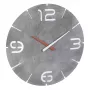 Reloj de pared TFA-Dostmann CONTOUR redondo gris blanco 35 cm