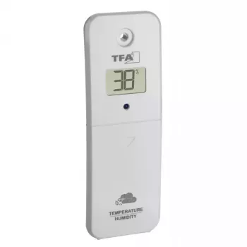 TFA-Dostmann VIEW METEO negro a pilas Wi-Fi humedad 10-99%