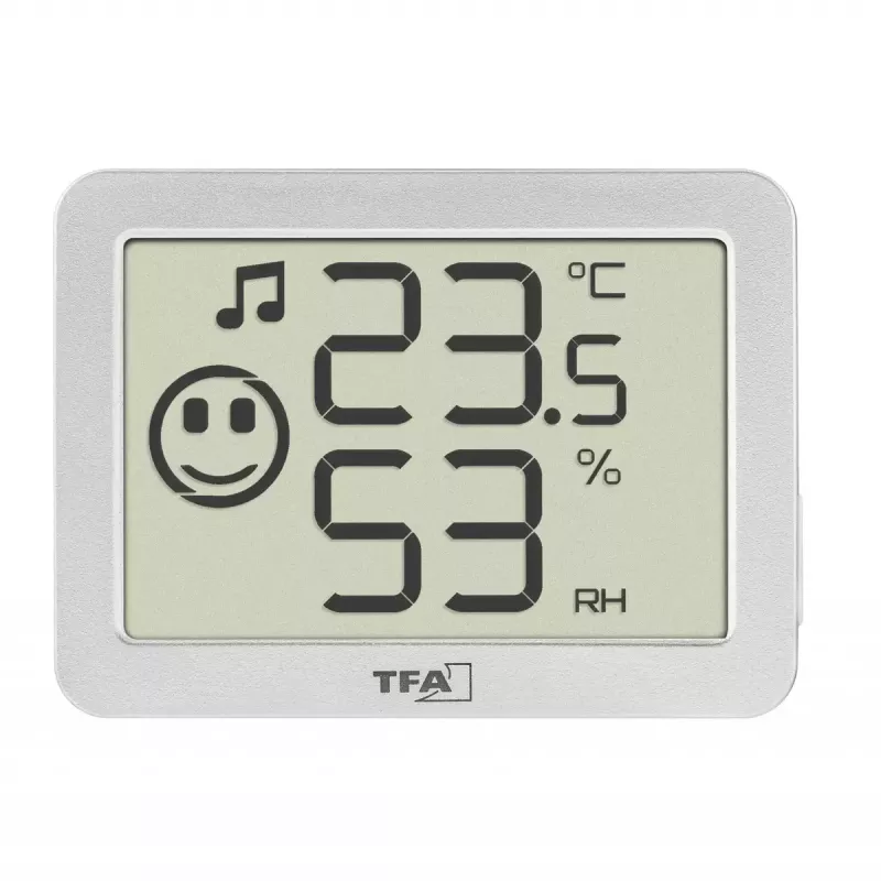 Sensor de temperatura y humedad interior TFA-Dostmann 30.5055.02 de pie inalámbrico