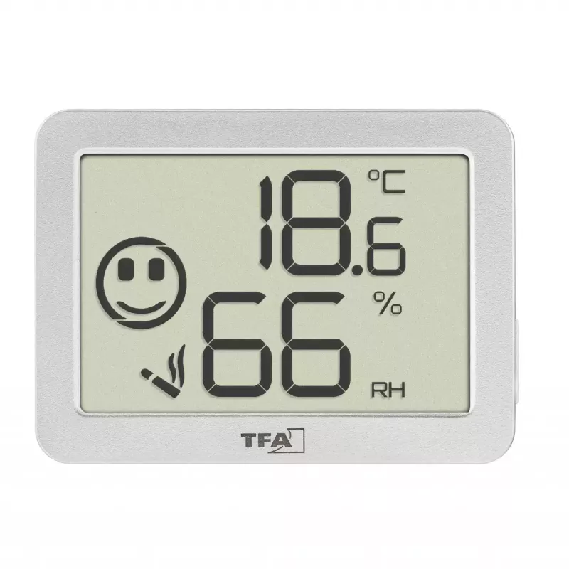 Sensor de temperatura y humedad interior TFA-Dostmann 30.5055.02 de pie inalámbrico