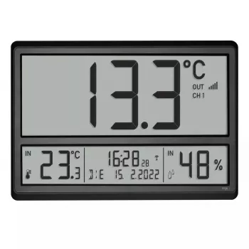 Despertador digital TFA-Dostmann 60.4523.01 negro LCD