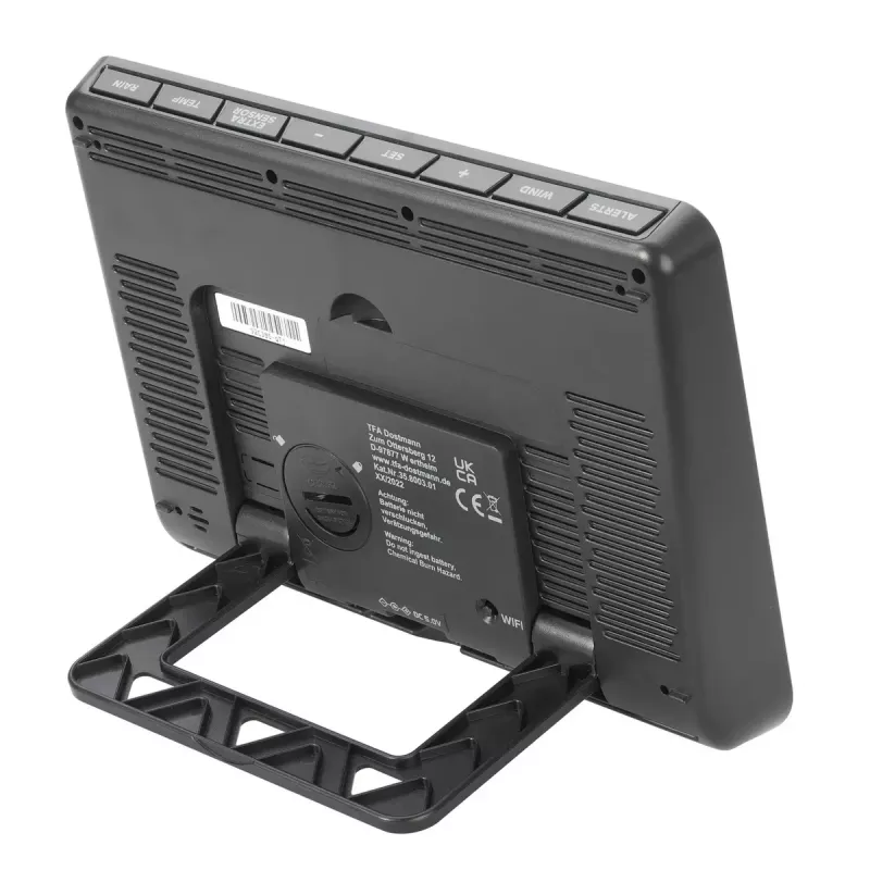 TFA-Dostmann View Pro negro DC/batería Wi-Fi anemómetro termómetro higrómetro barómetro