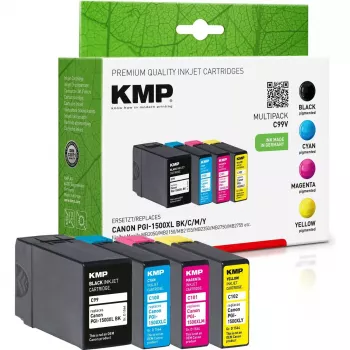 Cartucho KMP C99V multipack BK/C/M/Y compatible con Canon PGI-1500 XL