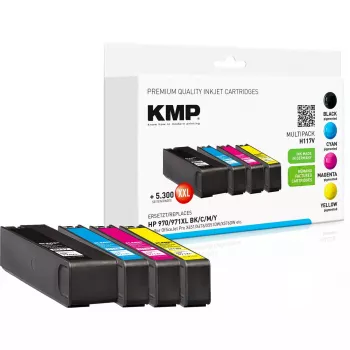 Pack múltiple de cartuchos KMP HP 970/971XL Negro