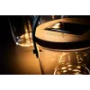 Lámpara de mesa Krinner LUMIX Deco Glass Basic LED transparente bambú vidrio
