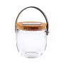 Lámpara de mesa Krinner LUMIX Deco Glass Basic LED transparente bambú vidrio