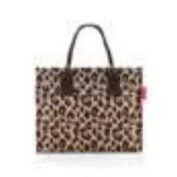 Bolso tote Reisenthel daily shopper negro marrón poliéster